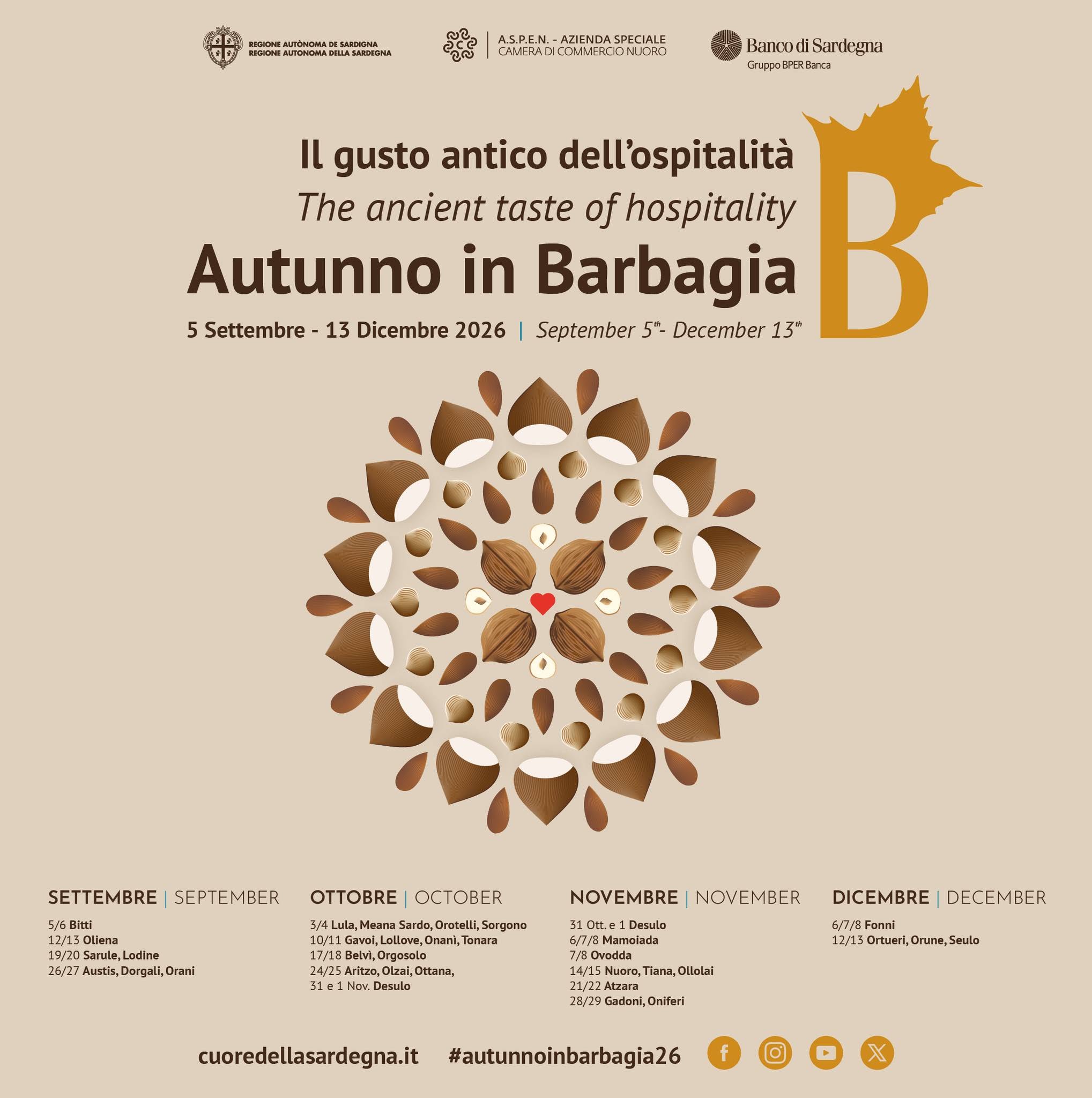 Locandina di Autunno in Barbagia 2026