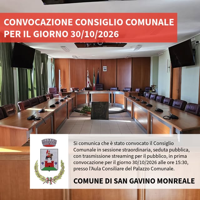 Plakat von Convocazione Consiglio Comunale