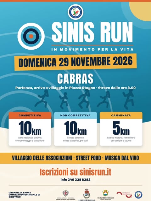Plakat von Sinis Run - In movimento per la vita