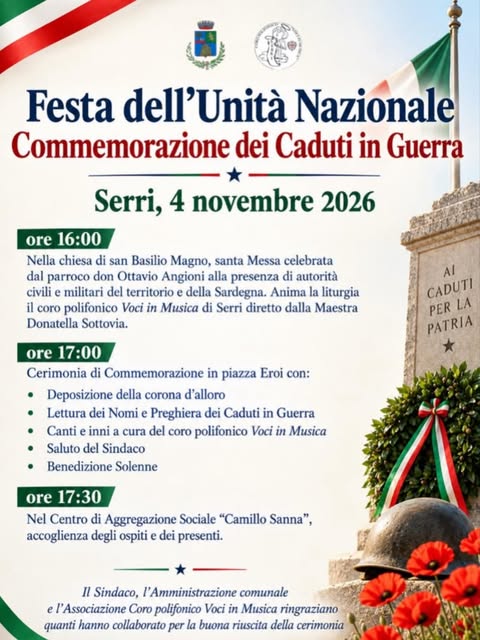 Plakat von Festa dell'Unità Nazionale - Commemorazione dei Caduti in Guerra