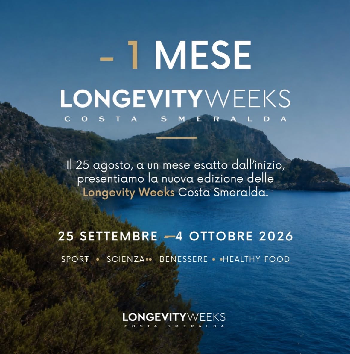 Locandina di Longevity Weeks Costa Smeralda