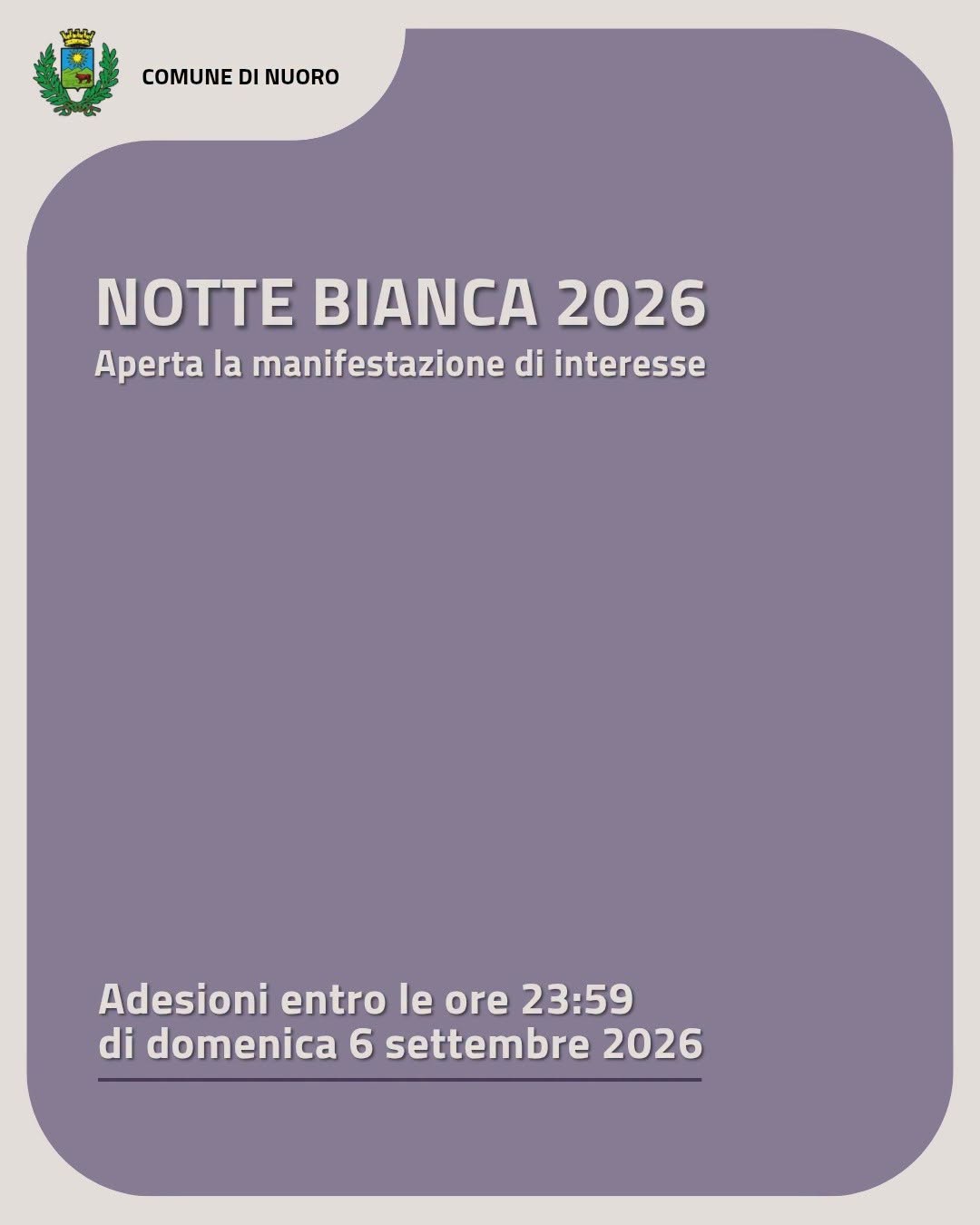 Locandina di Notte Bianca di Nuoro