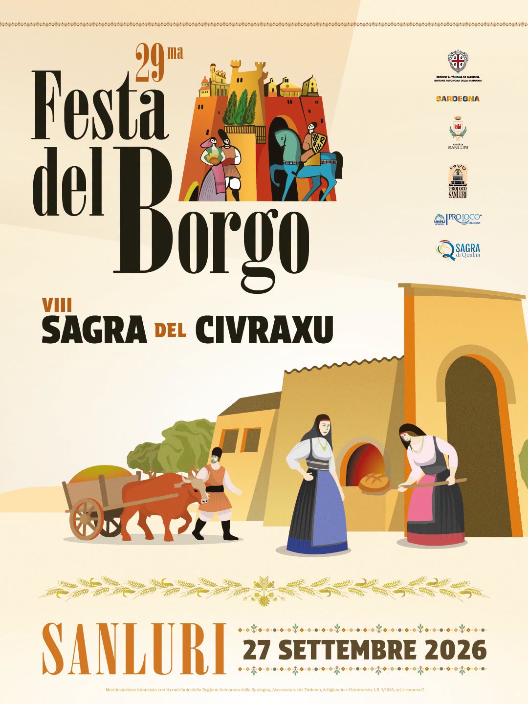 Locandina di 29ª Festa del Borgo - VIII Sagra del Civraxu
