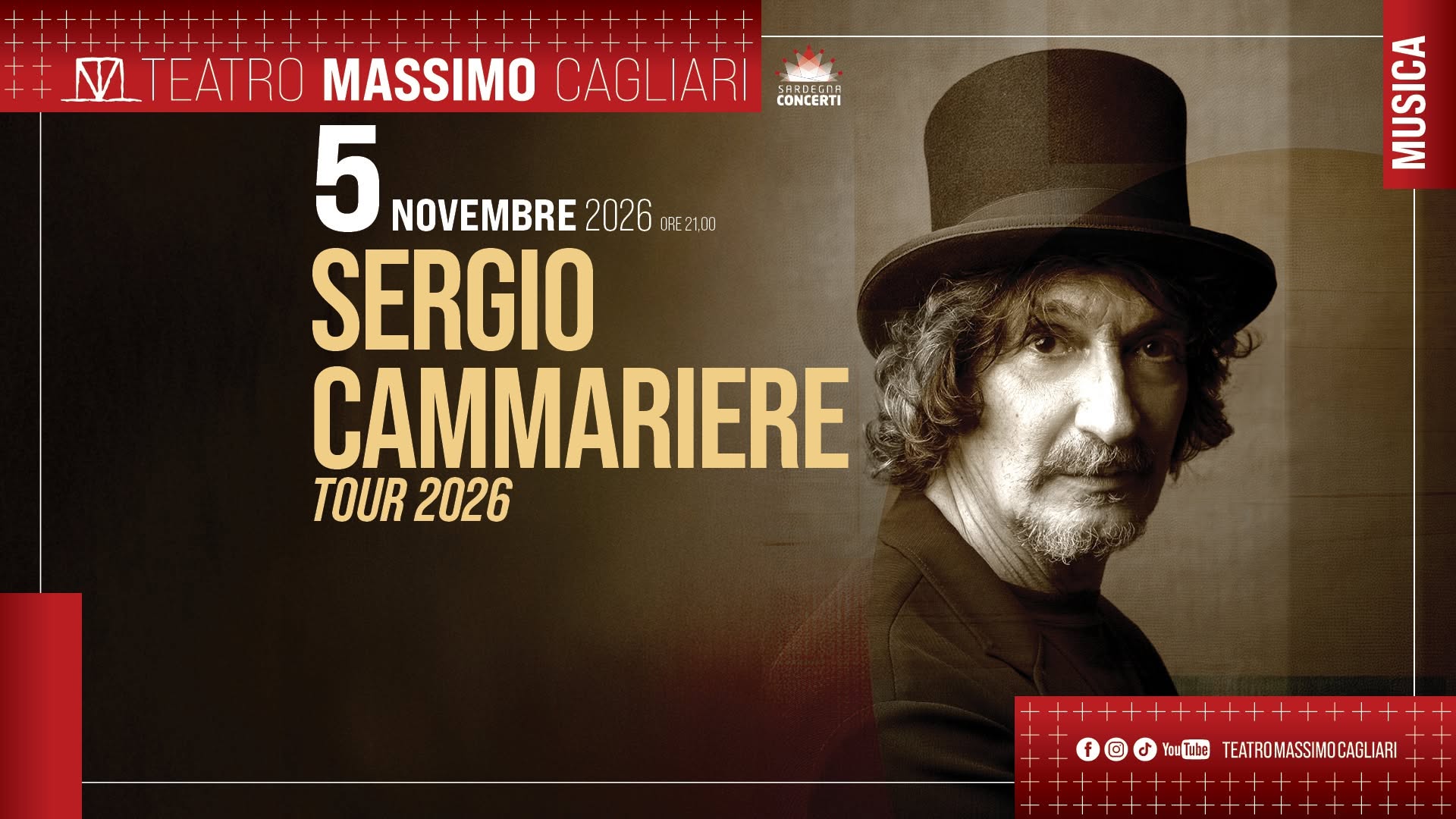 Locandina di Sergio Cammariere - La pioggia che non cade mai Tour 2026