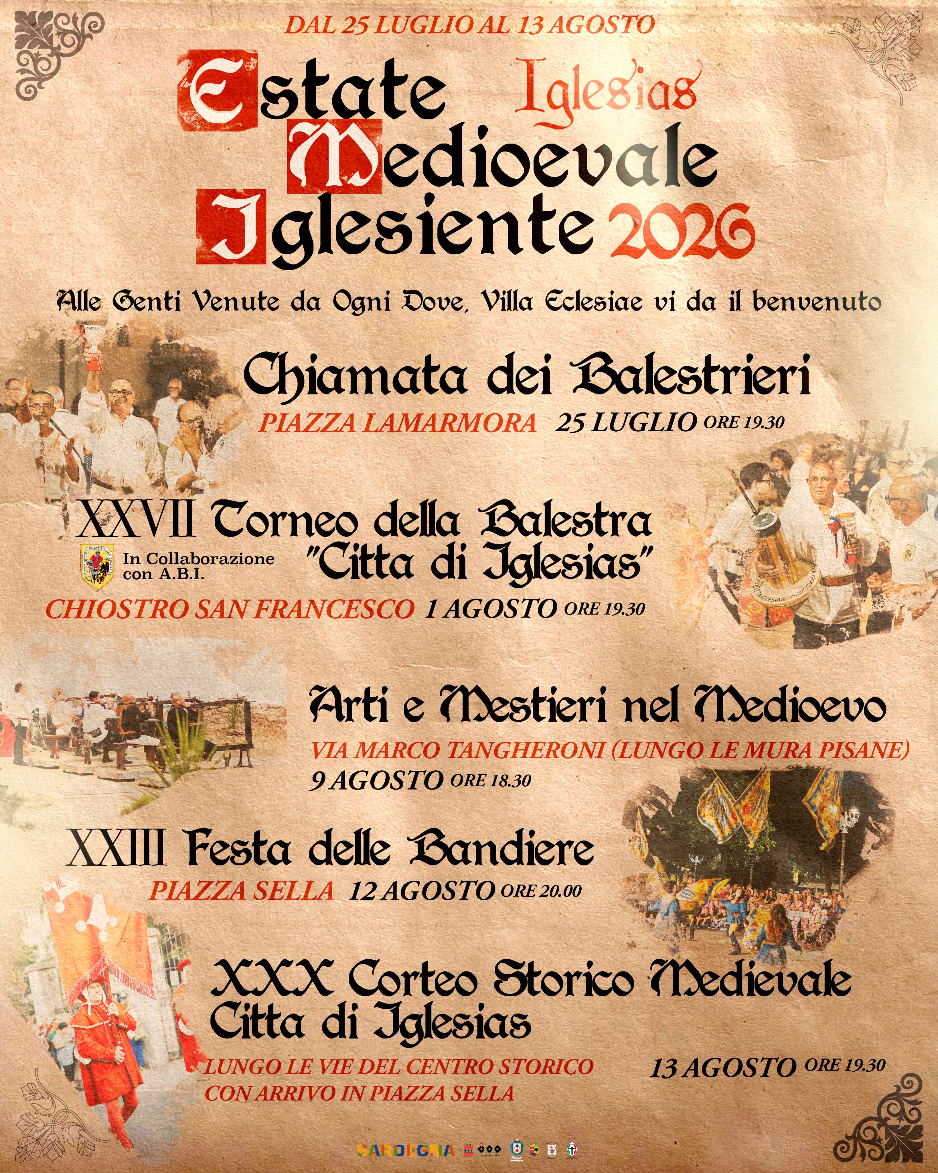 Locandina di Estate Medioevale Iglesiente 2026
